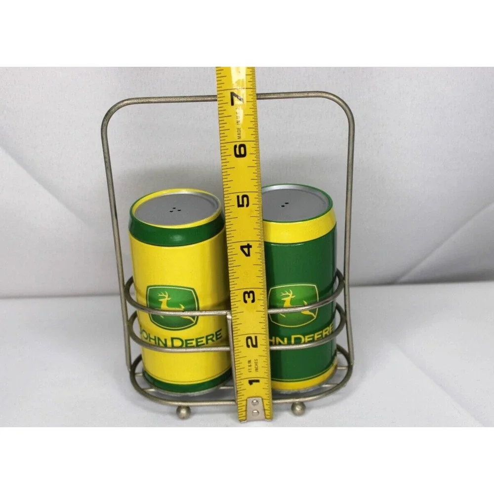 John Deere Salt & Pepper Shakers‎ w/holder, Officially Licensed, Green